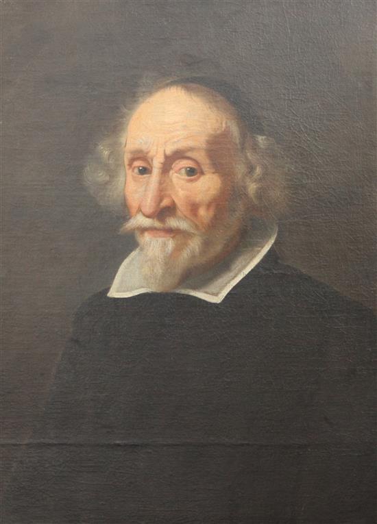 18th century Russian School Portrait of a bearded gentleman 25 x 19in.